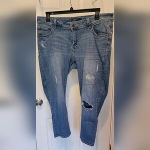 Lucky Brand Distressed Georgia Boyfriend Jeans